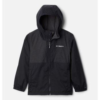 Columbia Rainy Trails Fleece Lined, Chamarras Negros Para Niño | 128354-DRW